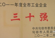全市工業(yè)企業(yè)三十強(qiáng)
